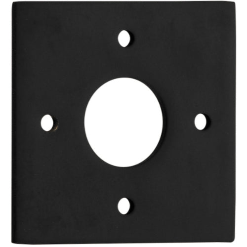 Adaptor Plate Pair Square Rose Matt Black H60xW60mm in Matt Black