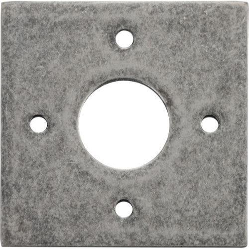 Adaptor Plate Pair Square Rose Distressed Nickel H60xW60mm in Distressed Nickel