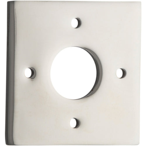 Adaptor Plate Pair Square Rose Polished Nickel H60xW60mm in Polished Nickel