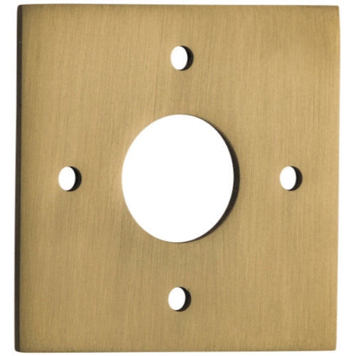 Adaptor Plate Pair Square Rose Brushed Brass H60xW60mm in Brushed Brass