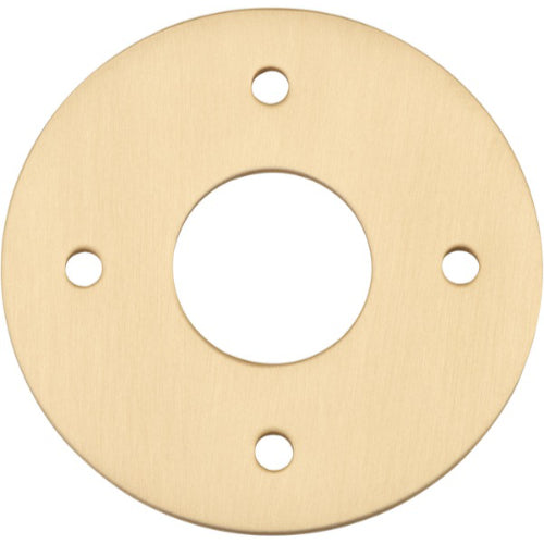 Adaptor Plate Pair Round Rose Brushed Brass D60mm in Brushed Brass