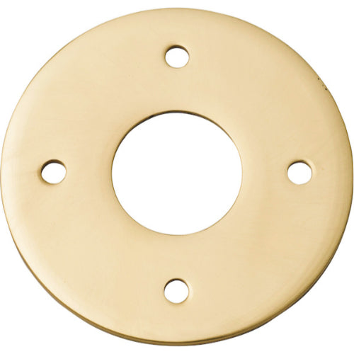 Adaptor Plate Pair Round Rose Polished Brass D60mm in Polished Brass