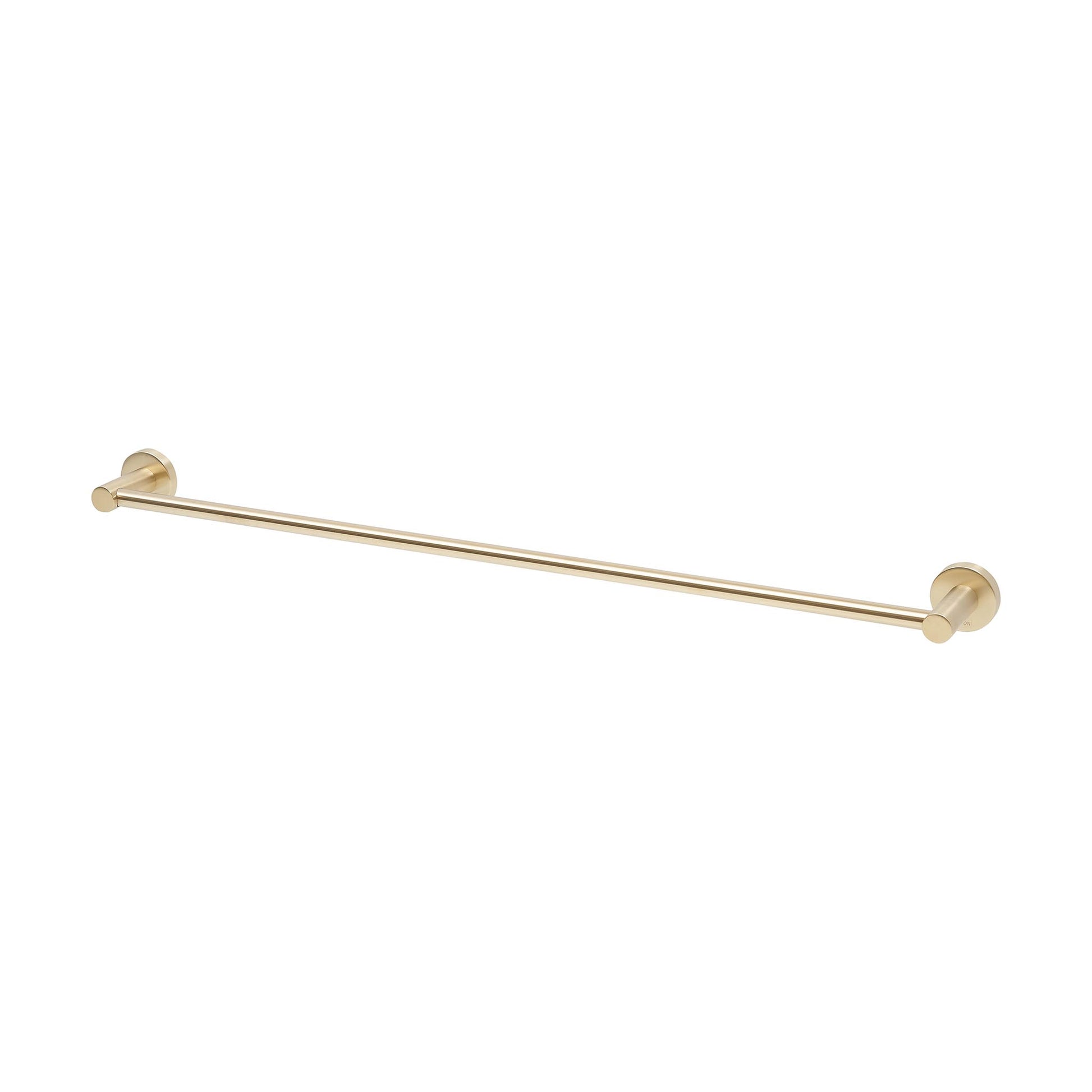 Stream Single Towel Rail - 600mm in Satin Brass