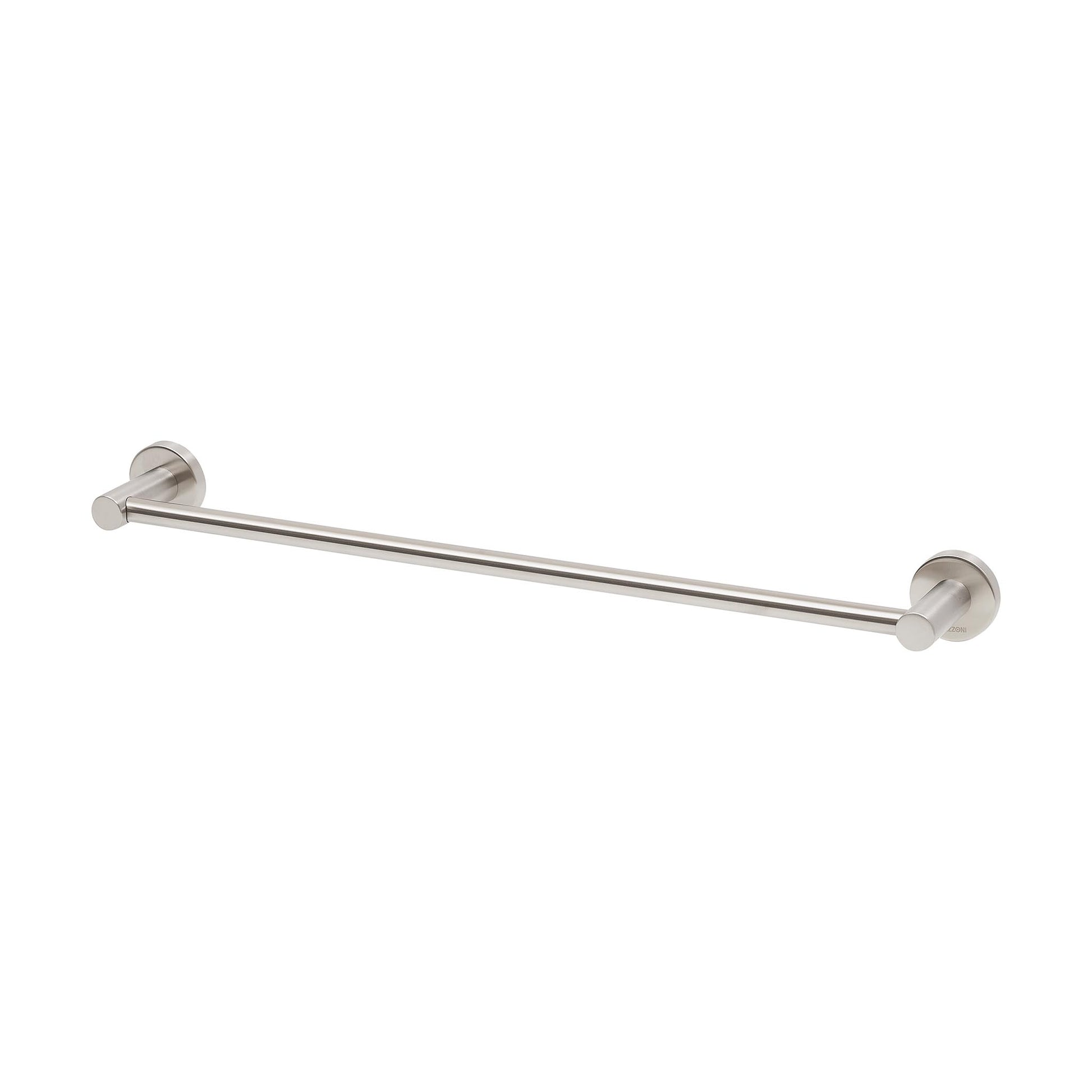 Stream Single Towel Rail - 600mm in Satin Nickel