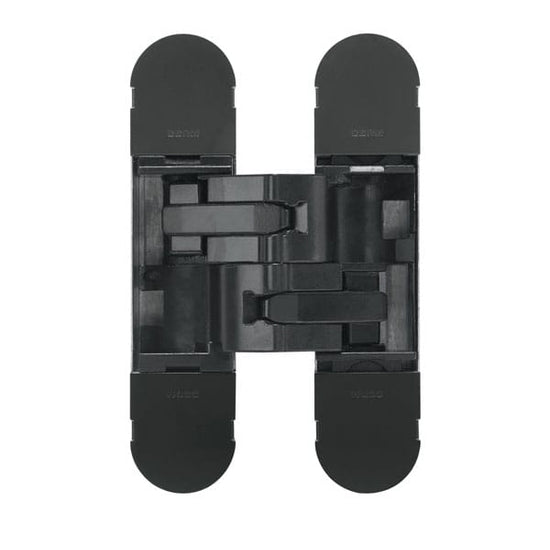 85kg WIDE THROW Fully Concealed 3D Hinge: Black in Black