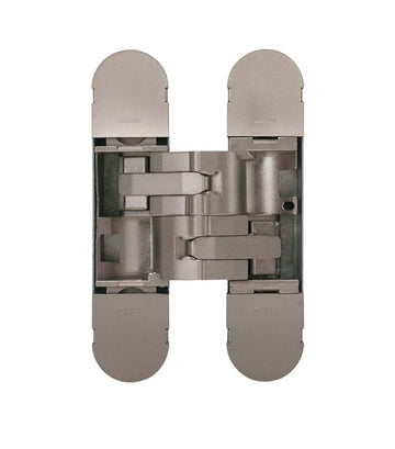 85kg WIDE THROW Fully Concealed 3D Hinge: NI in Nickel