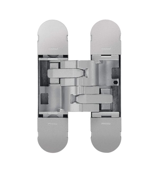 85kg WIDE THROW Fully Concealed 3D Hinge: SI in Silver