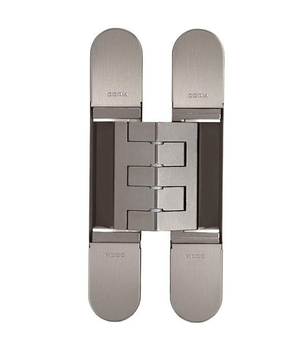 175Kg Fully Concealed 3D Hinge – Satin Nickel in Satin Nickel