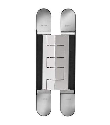 230Kg Fully Concealed 3D Hinge – Satin Nickel in Satin Nickel