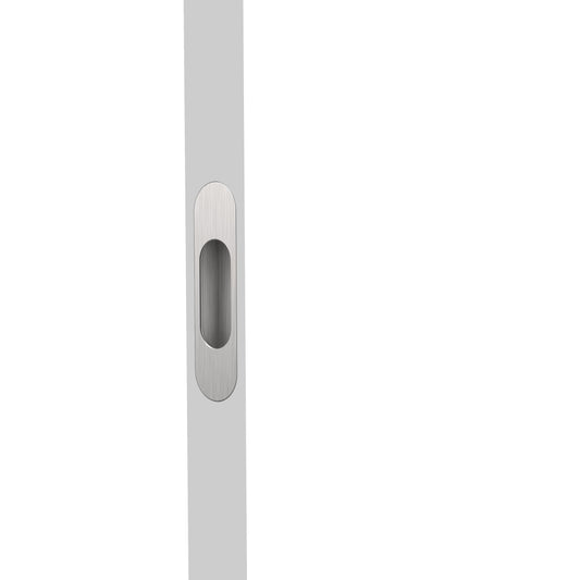 Mardeco Radius End Pull (each), H96mm x W26mm, Face 2mm in Brushed Nickel