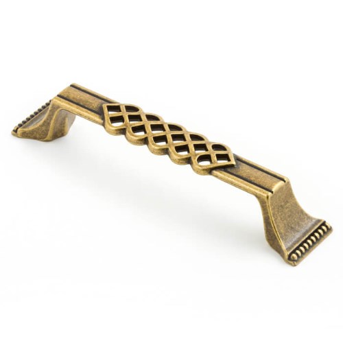 Castella Venetian Cabinet Pull Handle in Antique Brass