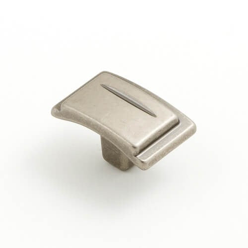 Castella Chisel Cabinet Knob in Pewter