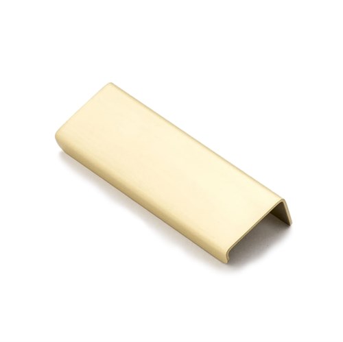 Ledge 100mm Solid Brass Pull in Satin Brass