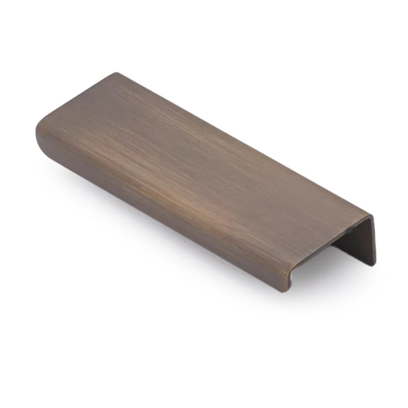 MINIMAL Ledge 100mm Solid Brass Lip Pull - Bronze in Bronze