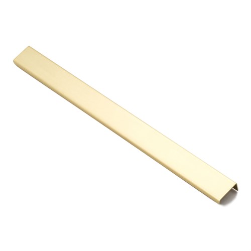 Ledge 400mm Solid Brass Pull in Satin Brass