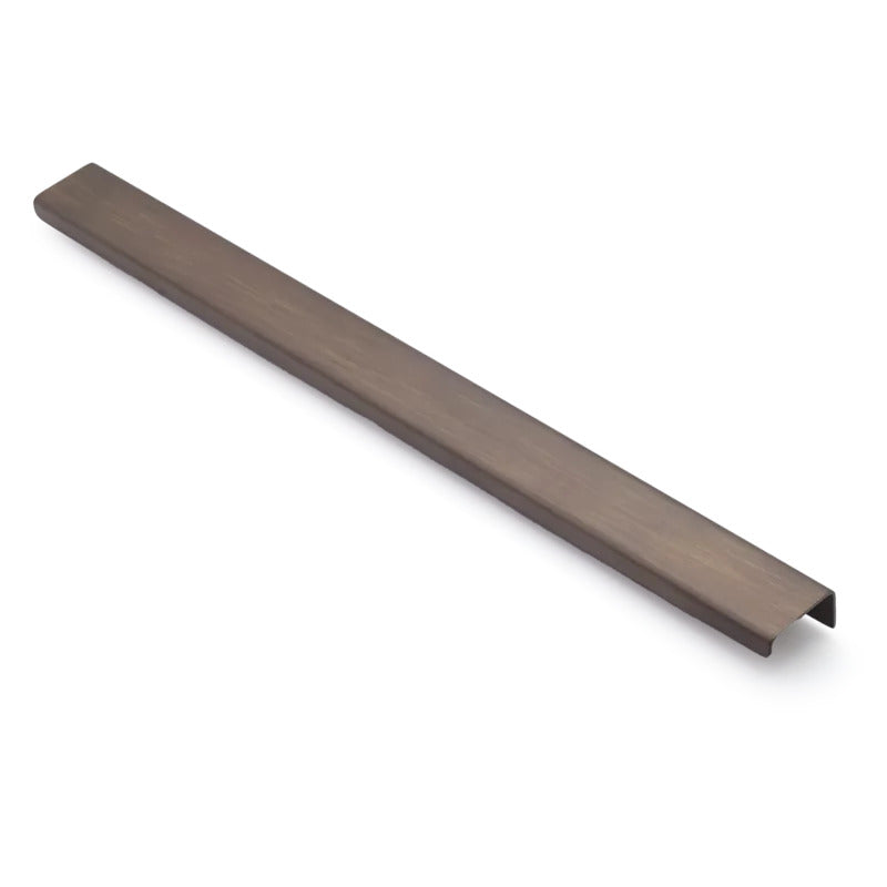 MINIMAL Ledge 400mm Solid Brass Lip Pull - Bronze in Bronze