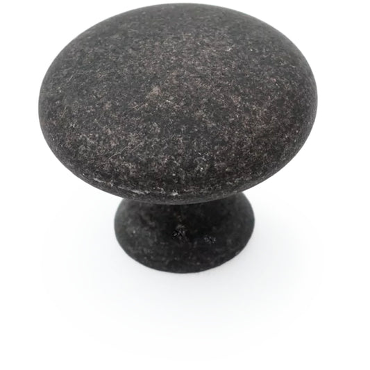 HERITAGE Shaker 30mm Plain Knob - Antique Black in Antique Black