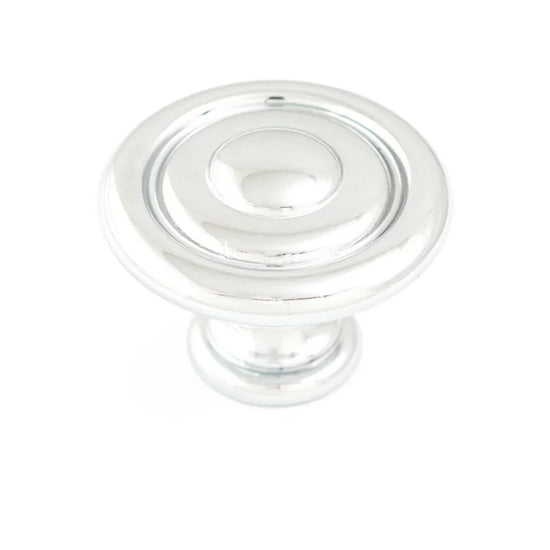 HERITAGE Shaker 35mm Fluted Knob - Chrome Plated in Chrome Plated