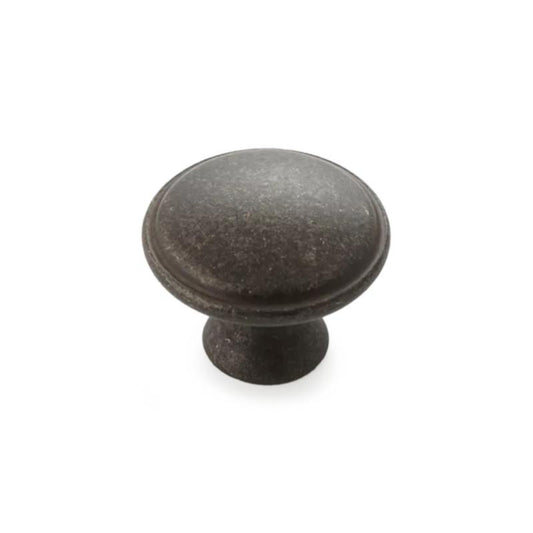 NOSTALGIA Century 30mm Round Knob - Antique Black in Antique Black