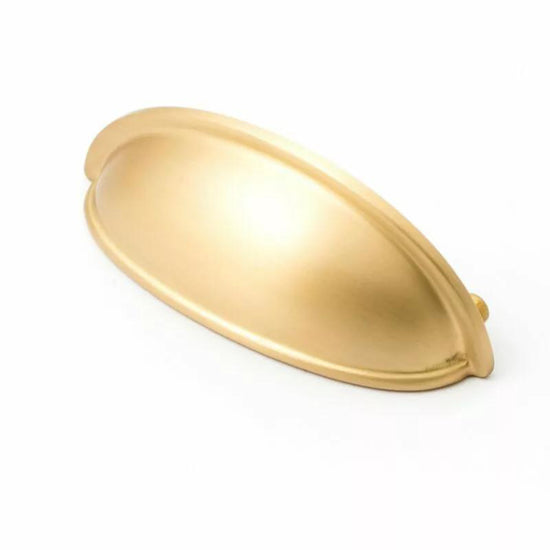 Castella Decade 76mm Cup Pull (Overall: 95mm) in Satin Brass