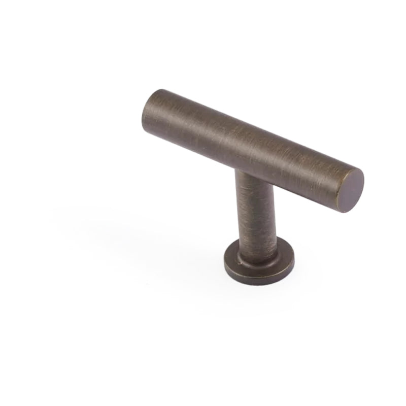 STATEMENT Stirling 50mm Solid Brass 'T' Knob - Bronze in Bronze