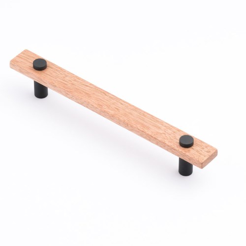 Castella Madera Cabinet Pull Handle in Tasmanian Oak / Matte Black