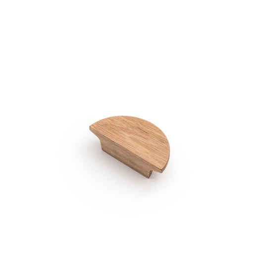 HYDROWOOD 90mm Macquarie Semi-Circle Reclaimed Oak Handle - Tasmanian Oak in Tasmanian Oak