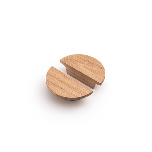 HYDROWOOD 140mm Macquarie Semi-Circle Reclaimed Oak Handle - Tasmanian Oak in Tasmanian Oak