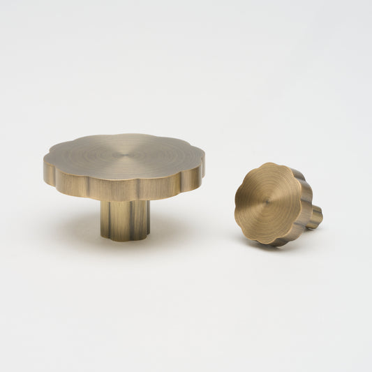 Tropez Knob Aged Brass in Aged Brass