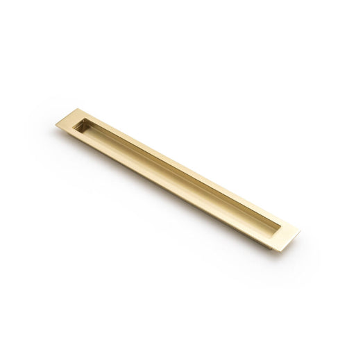 Slide 300mm Flush Pull in Satin Brass