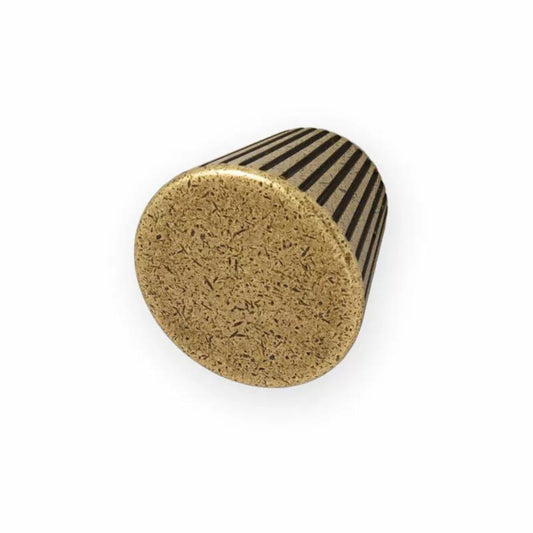 Sorano 30mm Cone Knob in Antique Brass