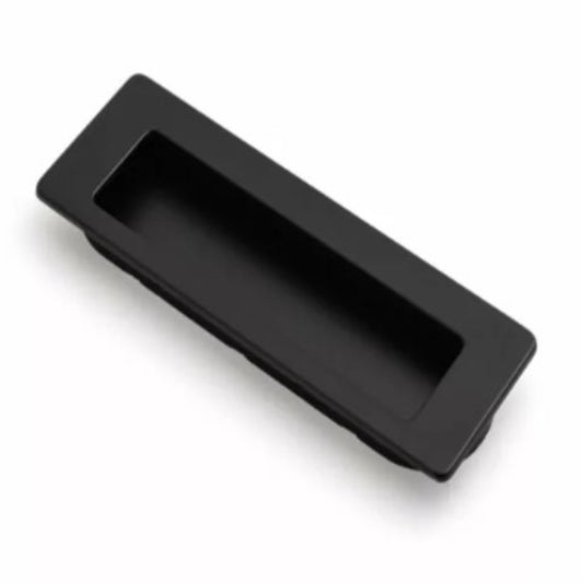 MINIMAL Flush 145mm Flush Pull - Matt Black in Matt Black