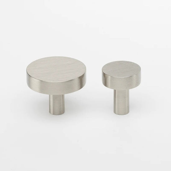 Lo & Co Ascot Knob in Brushed Nickel