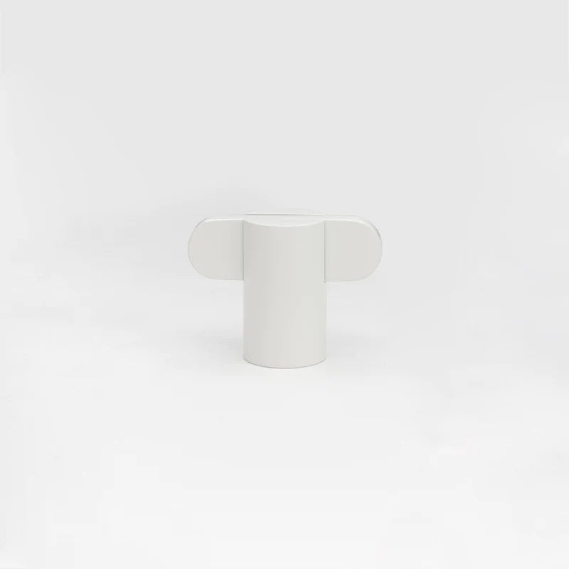 Lo & Co Intersect Knob in White