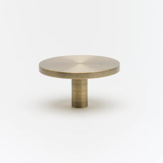 Lo & Co Paige Knob in Aged Brass