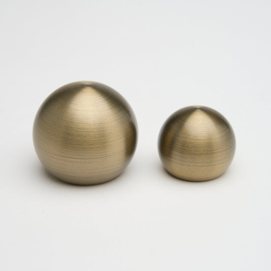 Lo & Co Sphere Knob in Aged Brass