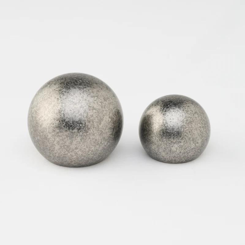 Sphere Knob Tumbled Nickel in Tumbled Nickel