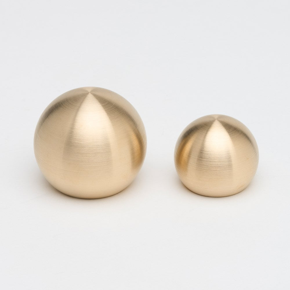 Sphere Knob Live Brass in Live Brass