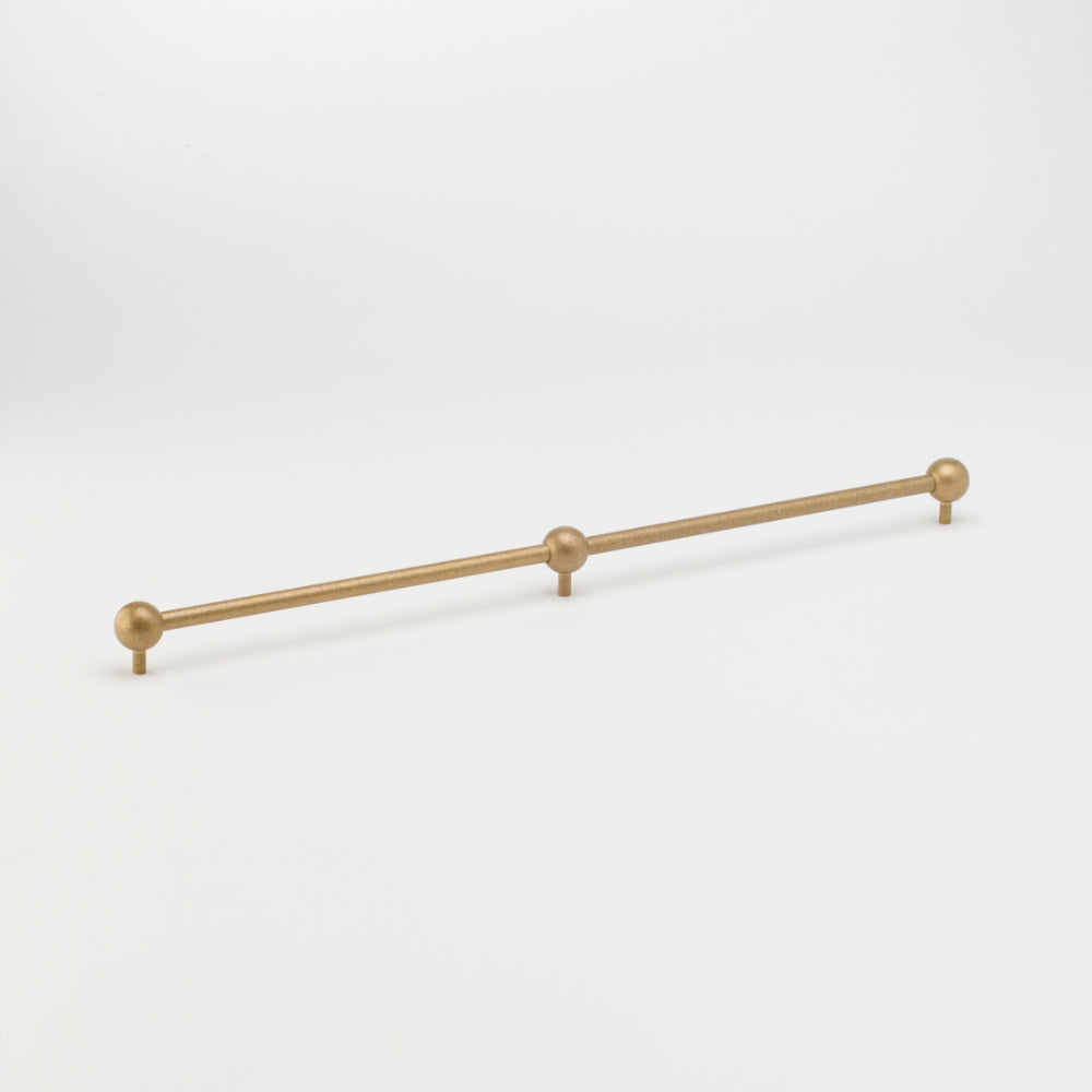 Lo & Co Sphere Appliance Pull in Tumbled Brass