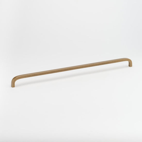 Curve Appliance Pull Tumbled Brass in Tumbled Brass