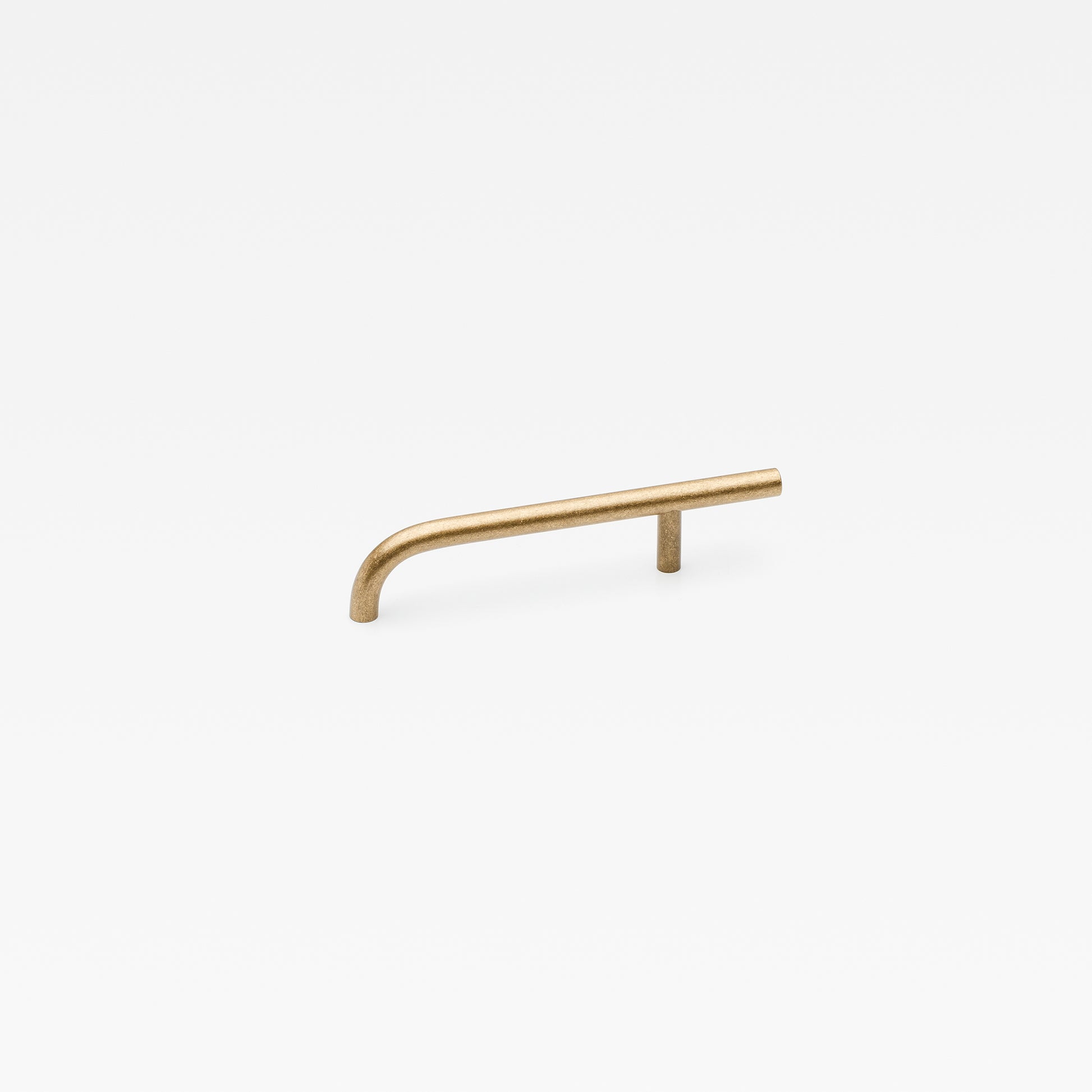 Brera Handle Tumbled Brass Small 180mm in Tumbled Brass