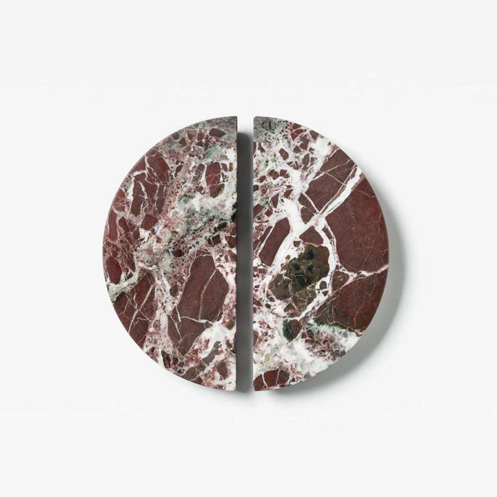 Arc Marble Handle Rosso in Rosso Marble