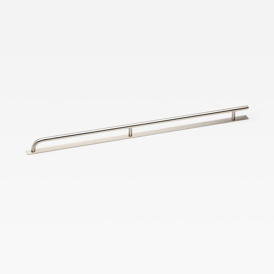 Lo & Co Brera Handle with Backplate Nickel Large in Nickel