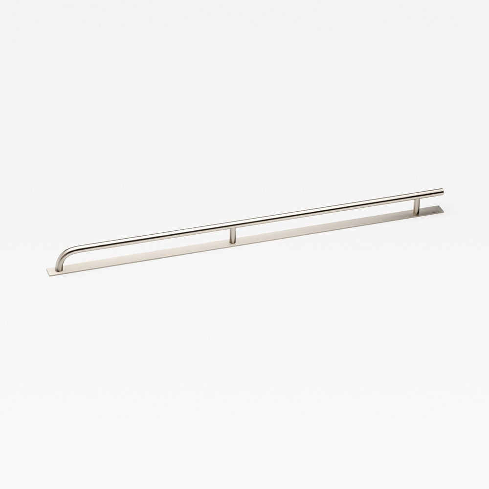 Lo & Co Brera Handle with Backplate Nickel Large in Nickel