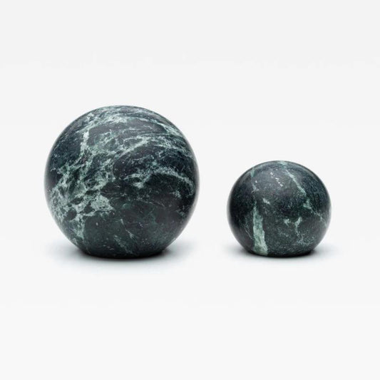 Lo & Co Hubble Knob Verde Marble in Verde Marble