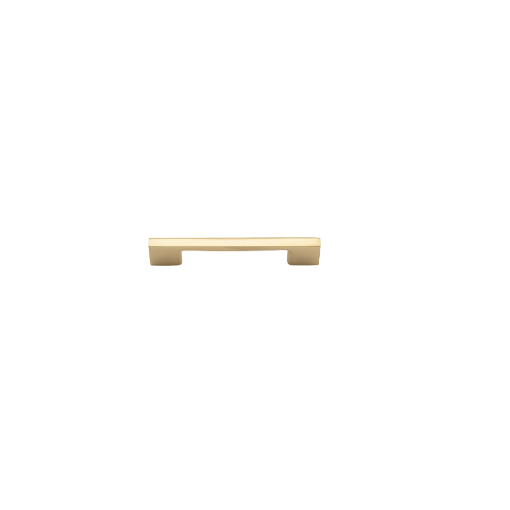 Pull Handle Cali Polished Brass L130xW9xP28mm CTC96mm in Polished Brass