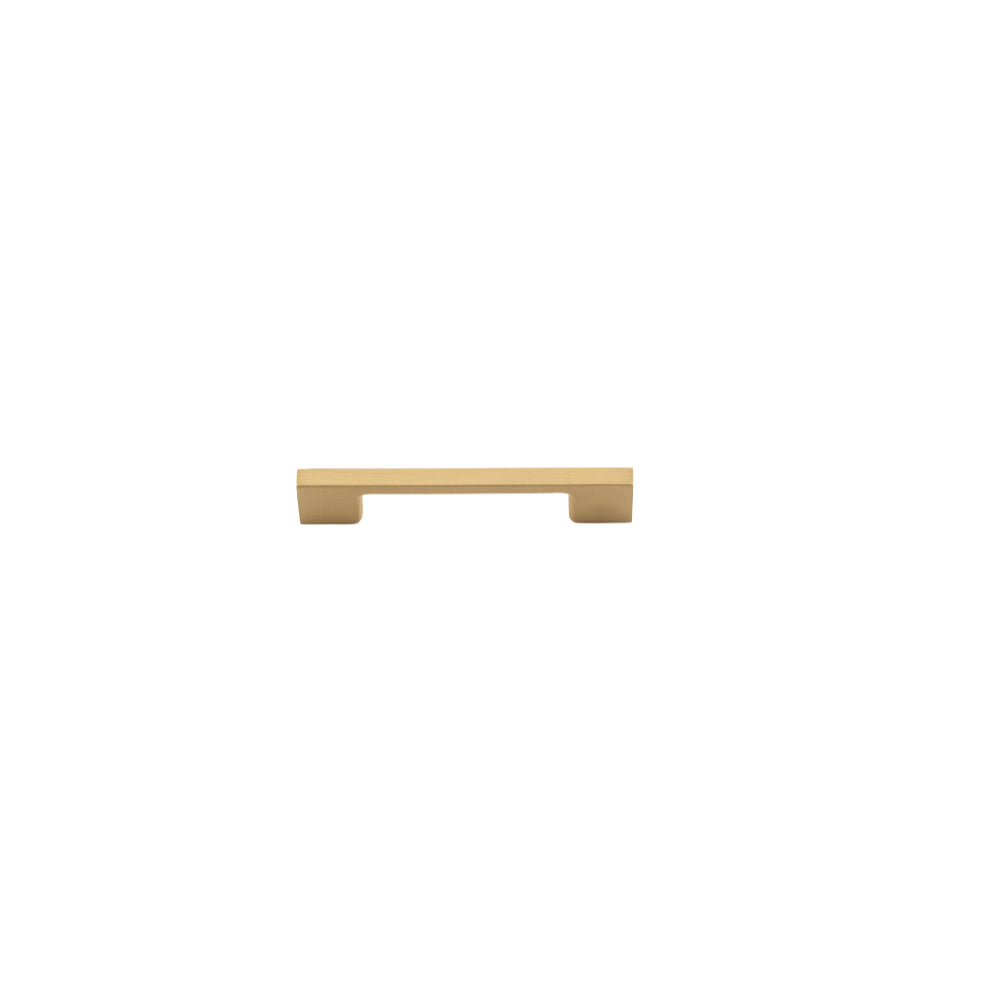 Pull Handle Cali Brushed Brass L130xW9xP28mm CTC96mm in Brushed Brass