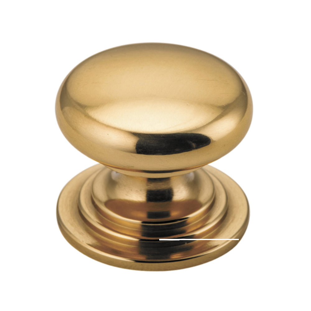 Cupboard Knob Sarlat Polished Brass P27xD32mm in Polished Brass