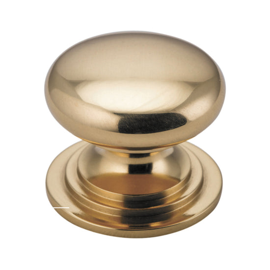 Cupboard Knob Sarlat Polished Brass P32xD38mm in Polished Brass