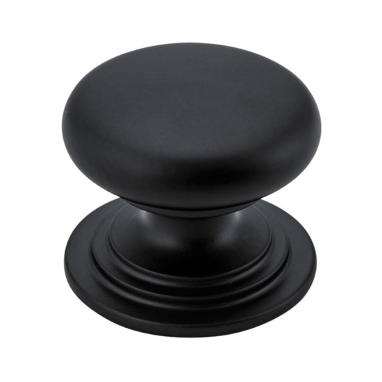 Cupboard Knob Sarlat Matt Black P32xD38mm in Matt Black